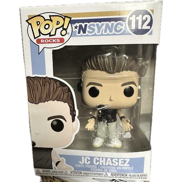 NSYNC - JC Chasez Funko Pop! Rocks 4" Vinyl Figure #112 VAULTED - Picture 1 of 7